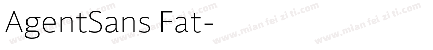 AgentSans Fat字体转换